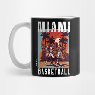 Miami heat basketball  vector graphic design Mug